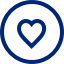 heart circle icon
